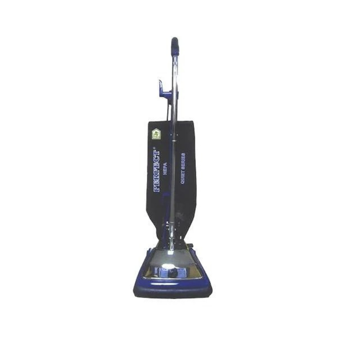 PERFECT HEPA QUIET 16" UPRIGHT VAC – 16" path, HEPA Bag, ergonomic handle, super magnet, 50' Cord w/ quick release