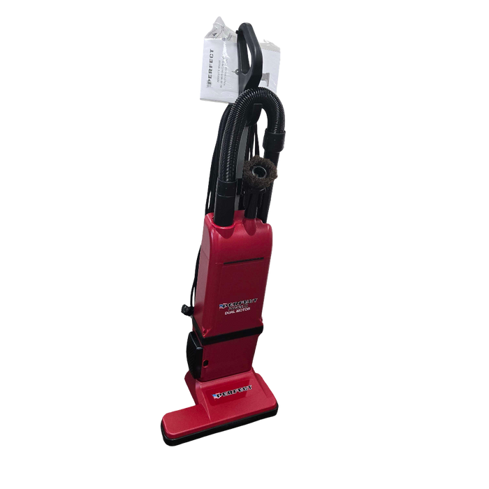 PERFECT 15" Dual Motor Upright Vacuum with Attachments, HEPA filtration, 50' Cord