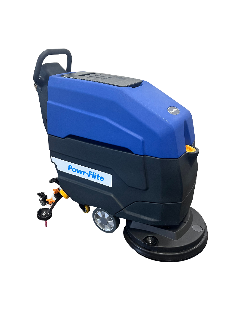 20" Walk Behind Scrubber - Brush Assist - (2) 12V Lead Batteries Pad, Pad Driver, and Maintenance Tool Kit Incl)