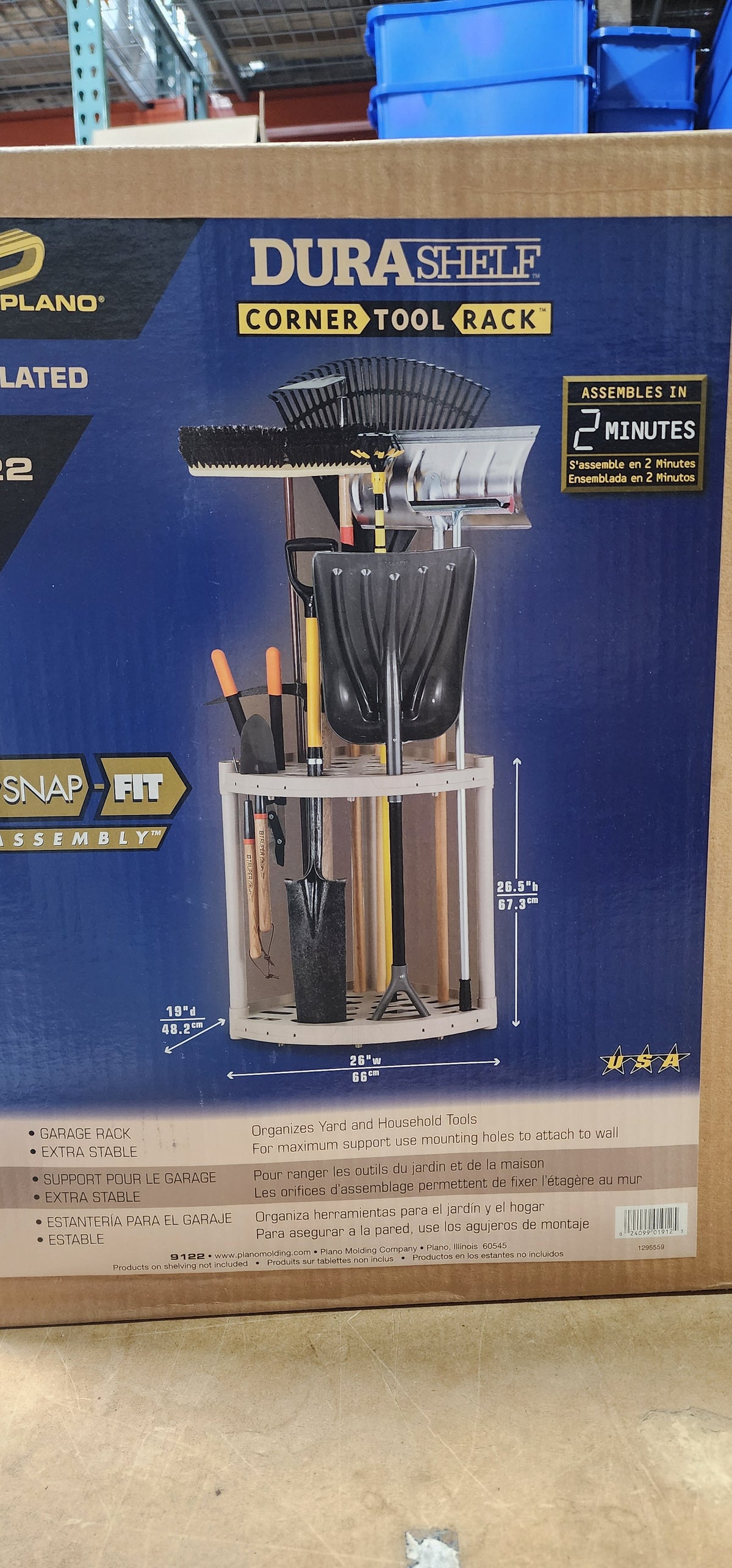 Plano DuraShelf Corner Tool Rack - Ventilated, Extra-Stable Storage So ...