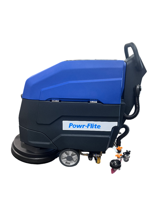 20" Walk Behind Scrubber - Brush Assist - (2) 12V Lead Batteries Pad, Pad Driver, and Maintenance Tool Kit Incl)