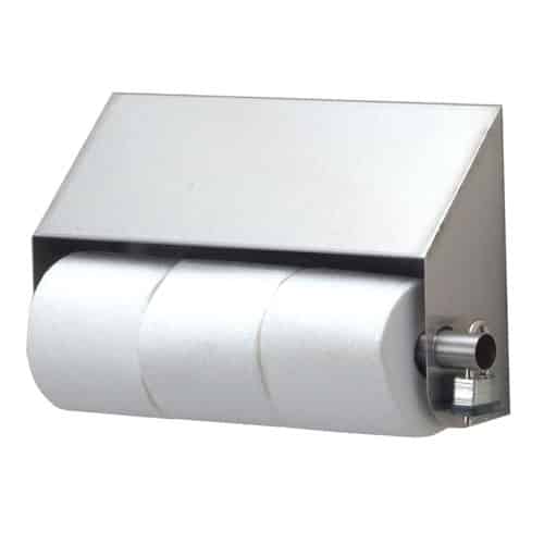 Stainless Steel Slanted STP Series 3-Roll TP Dispenser