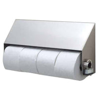 Stainless Steel Slanted STP Series 4-Roll TP Dispenser