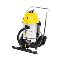 Taskforce 15 Wet/Dry Vac (Stainless Steel) - 15 GAL - Includes Crush-resistant Hose, 2-pc Wand, Hard Floor Tool, Crevice Tool, Dust Brush, and Squeegee Attachment