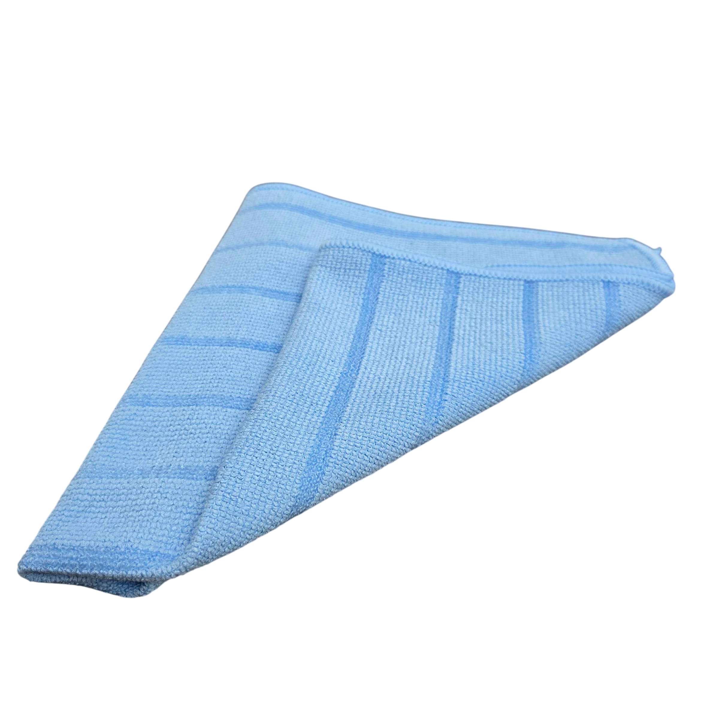 Blue Microfiber Glass Cleaning - Multipurpose Cleaning Cloth – Scrub and Polish - 16" x 16