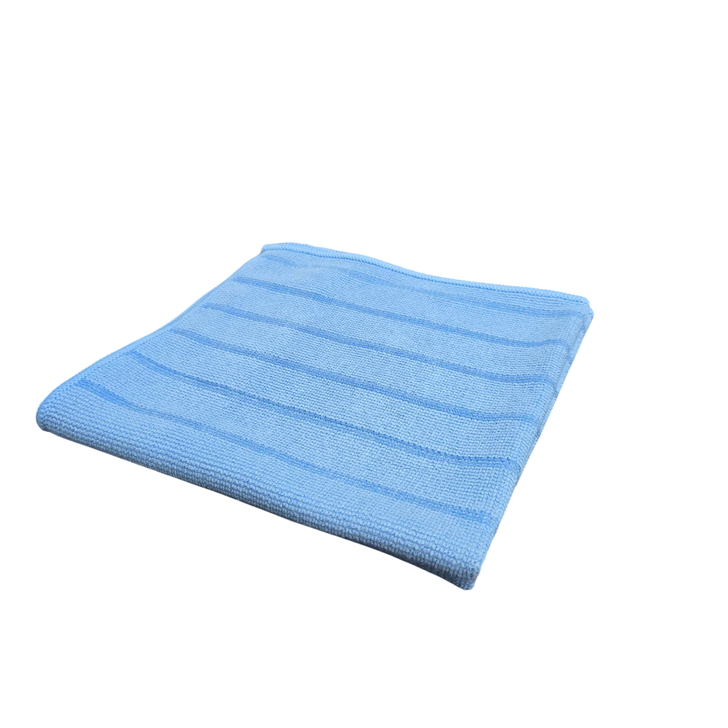 Blue Microfiber Glass Cleaning - Multipurpose Cleaning Cloth – Scrub and Polish - 16" x 16