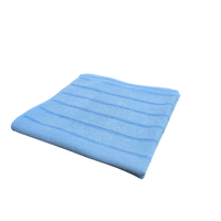 Blue Microfiber Glass Cleaning - Multipurpose Cleaning Cloth – Scrub and Polish - 16" x 16
