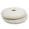 Round Microfiber Polar Floor Pad - Double Sided - White | 2/CS