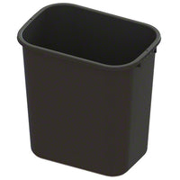 28 QT. Value Plus Black Wastebasket