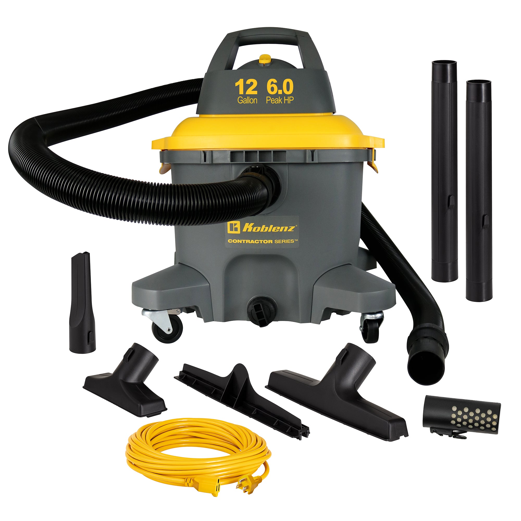 Contractor 6.0 Peak HP Wet Dry Blower Shop Vacuum - 12 GAL