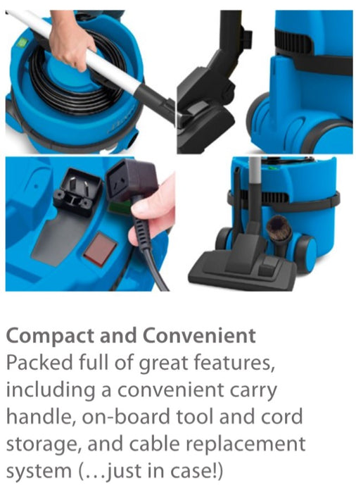 Nacecare 80 Series - 180 James Commercial Canister Vacuum - Blue | In Stock