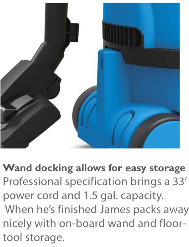 James ProSave 2 Gallon Canister Vacuum - JVP 180 | In Stock