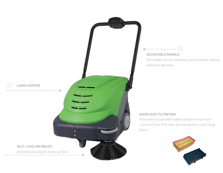 24" SmartVac 464 - Wide Area Vacuum - Battery and On-board Charger