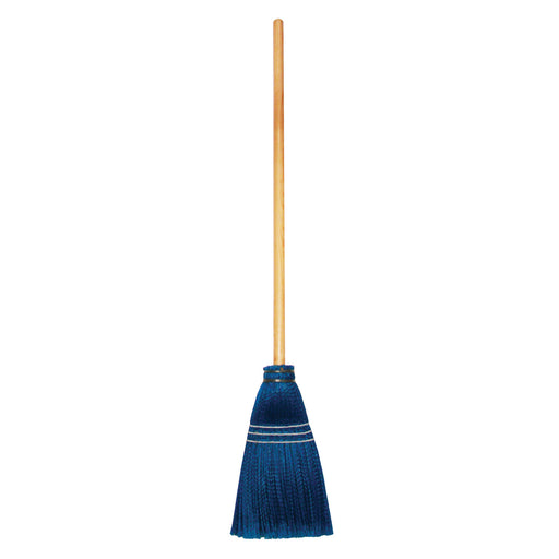 Golden Star Synthetic Lobby Broom with 6 inch sweep face and 30 inch natural wood handle