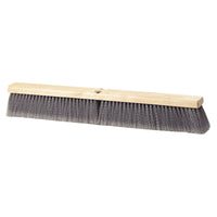 Push Broom - Flagged - 36" - Wood Block - Gray - (Handle Sold Separately)
