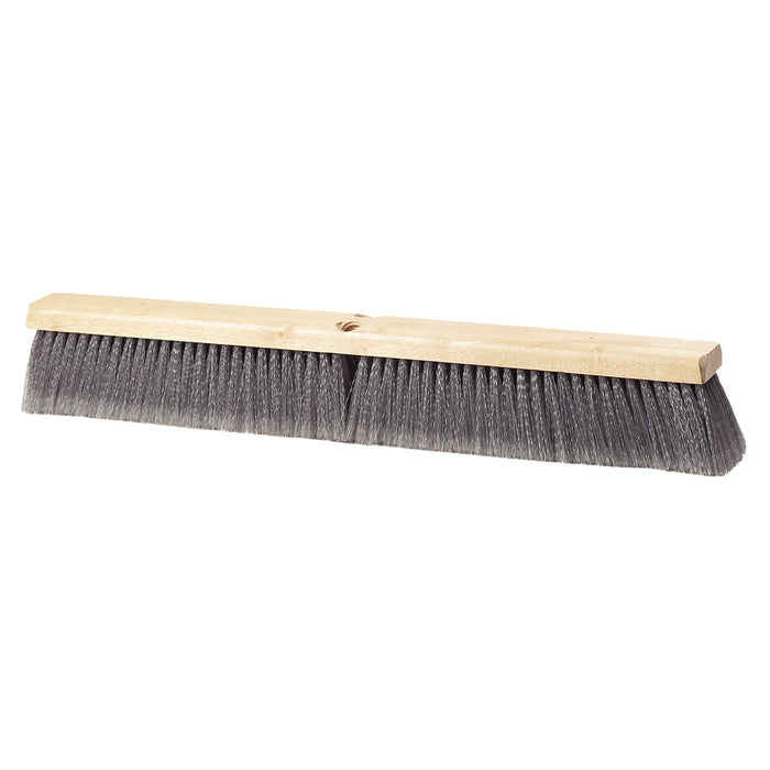 Push Broom - Flagged - 36" - Wood Block - Gray