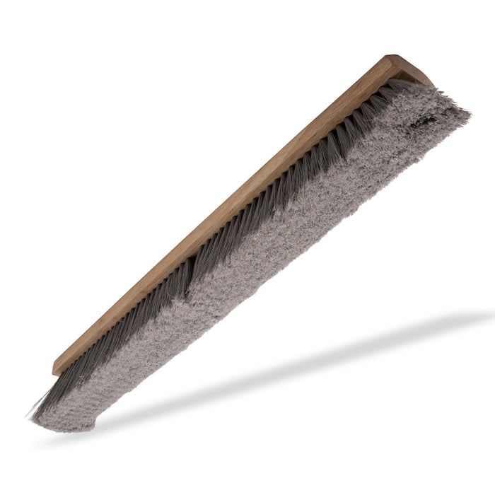 Push Broom - Flagged - 24" - Wood Block - Gray
