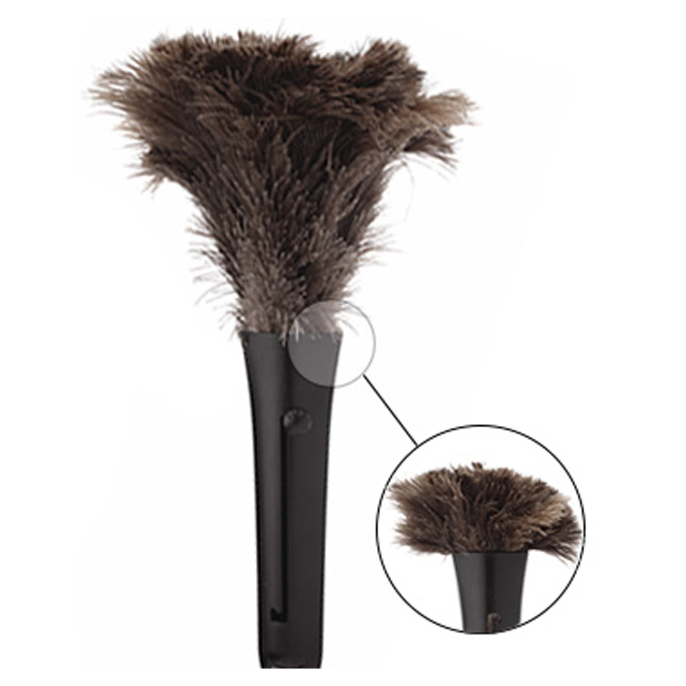 Lambskin Specialties Premium Retractable Feather Duster - 7" plume, 16" overall
