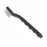 7-1/4" Toothbrush Style Cleaning Brush - White Nylon fiber