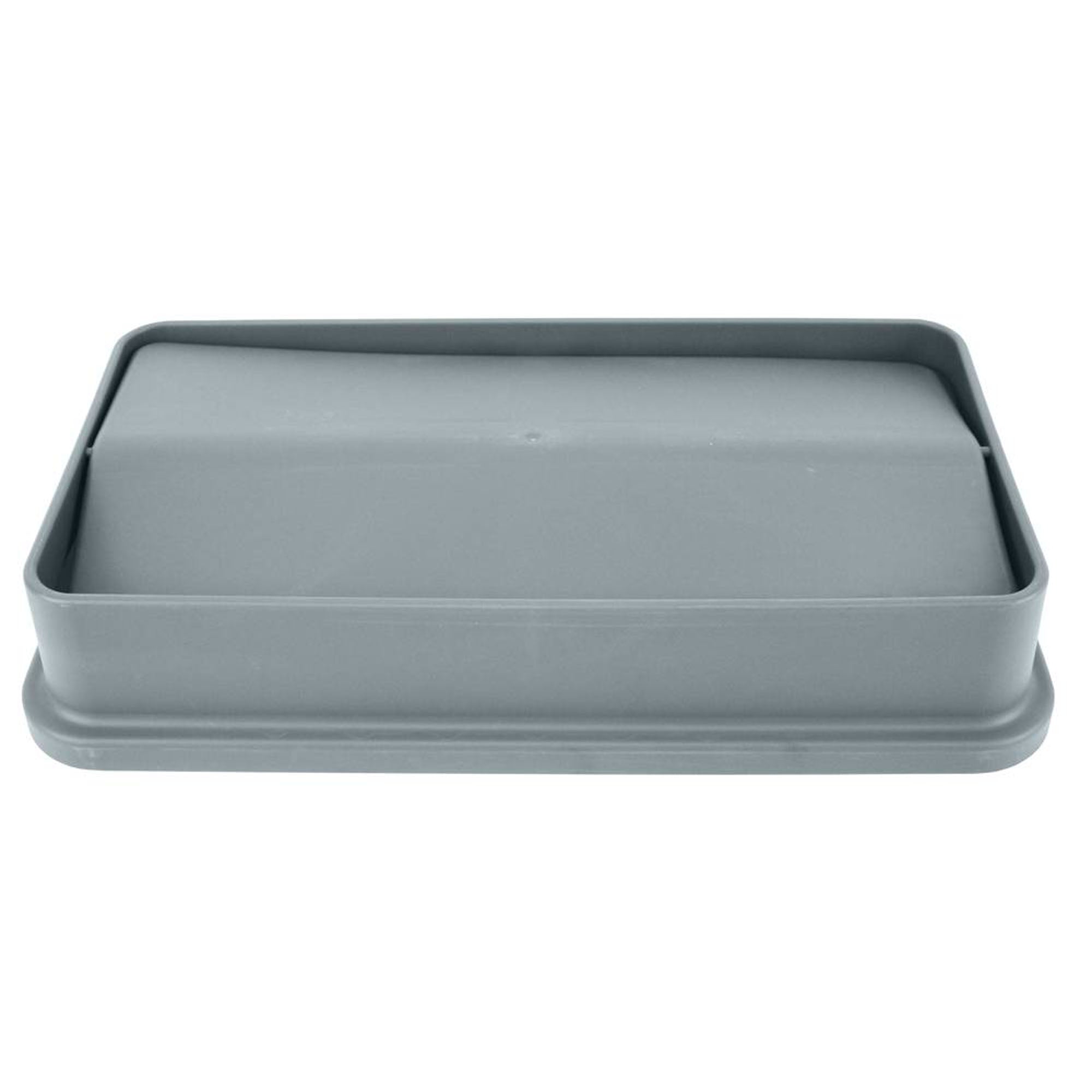Value Plus Slim Swing Lid for 23 Gallon Trash Can, In gray