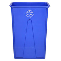 Value-Plus™ Slim Container with Recycle Logo - 23 GAL - Blue