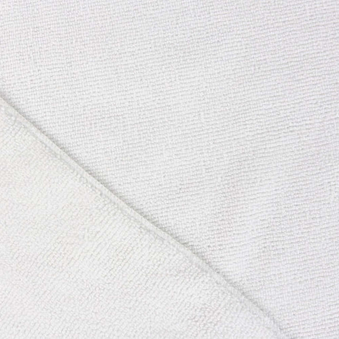 closeup of white Tricol Clean Everplush Commercial Grade 16 inch Microfiber Cleaning Cloth