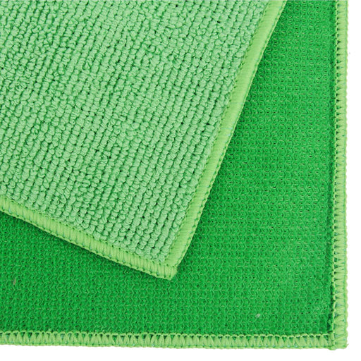Close up of Tricol Clean Everplush Heavy Duty Scrubbing Cloths in Neon Green