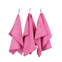 Microfiber Cleaning Cloth Retail Package - Pink - 16" x 12" - (3 PK)