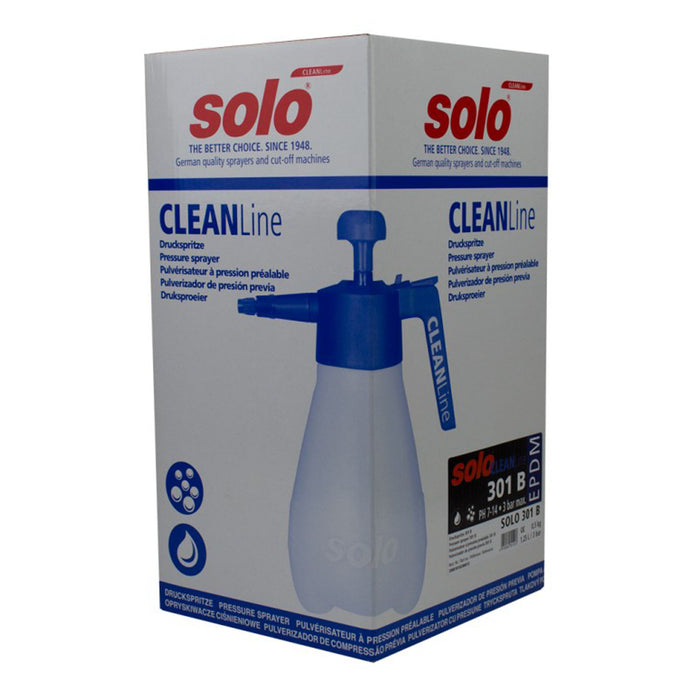 SOLO Handheld Pump Sprayer - 301-B - CLEANline - EPDM - Alkaline- 42oz in box