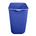 Blue Plastic Soft Sided Waste Basket with Recycle Logo