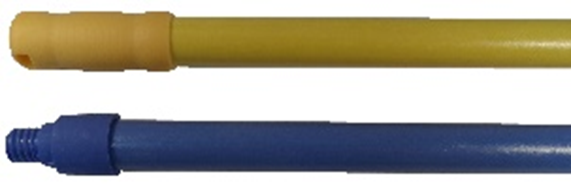51" Fiberglass Handle - Threaded Plastic Tip - Blue