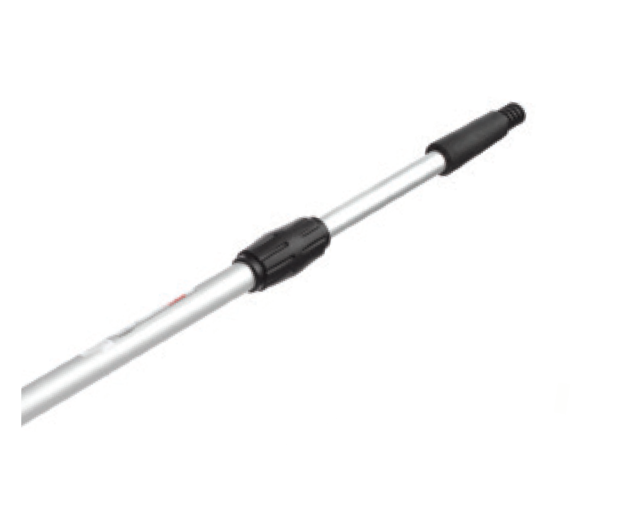 Premium 117 Line - 2 Section Aluminum Handle W/ External Lock - 3.5' to 6.5'