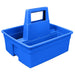 Maid's basket caddy with inserts, in blue