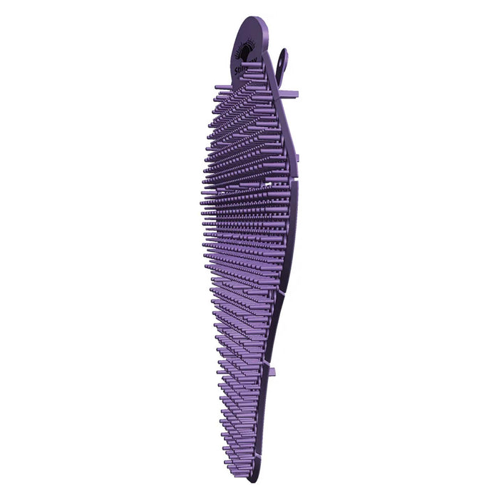 side view of WizKid Products Stringray Purple Urinal Screen, Lavender Scent