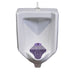 WizKid Products Stringray Purple Urinal Screen pictured in urinal, Lavender Scent