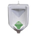 WizKid Products Stringray Green Urinal Screen pictured in urinal, Cucumber Melon Scent