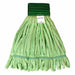 Green Golden Star Relintless Microfiber Tube Traditional Wet Mop, 5 inch head band, size medium