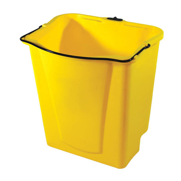 yellow dirty water bucket 