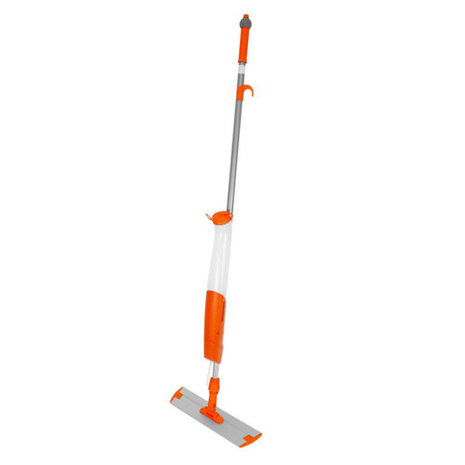 Mopster Bucketless Handle Mop System, 18 inch head with a 54 inch handle, orange