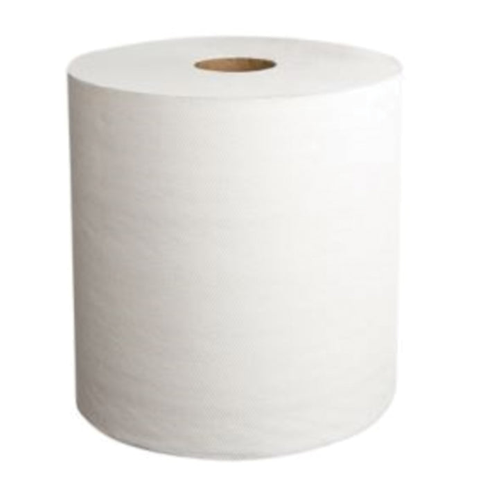 PAPERNET Hardwound Roll Towel Dry Tech - 1-PLY 7.9" X 600' - TAD - WHITE - (6/CS)