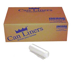 52 x 75 - 2 MIL - Clear Can Liner - 96 GAL - (50/CS)