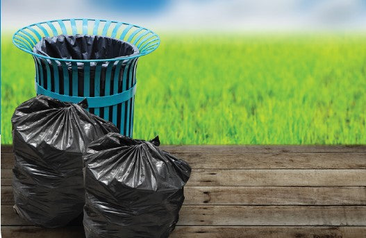 Recycled Low Density Can Liners - Star Seal - Coreless - Black - 56 GAL - (Multiple Gauges)