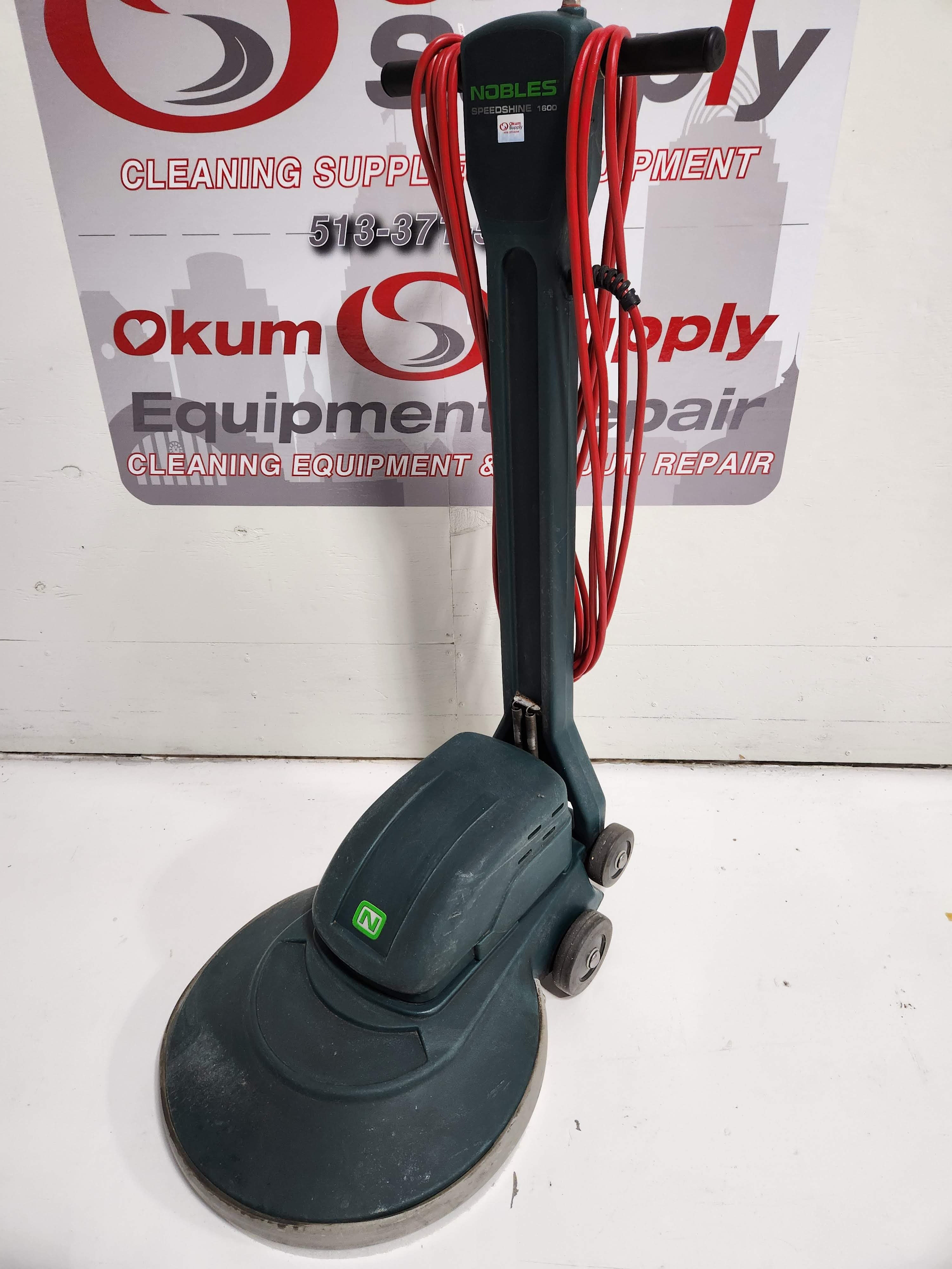 FLOOR BURNISHER -BUFFER -GOOD CONDITION -FLOOR MACHINE -NOBLES SPEEDSHINE 1600 -WARANTY