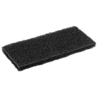 Heavy-Duty Black Multi-Purpose Scouring Pad / Doodlebug Pad - 10" x 4.5" - (5/PK)