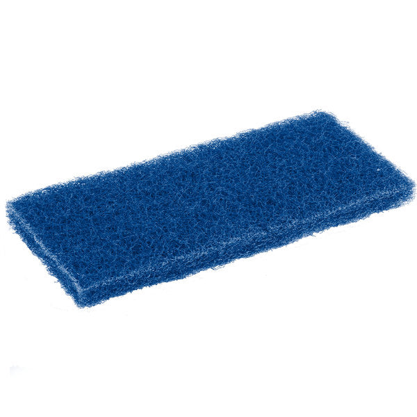 Medium-Duty Blue Multi-Purpose Scouring Pad / Doodlebug Pad - 10" x 4.5" - (5/PK)