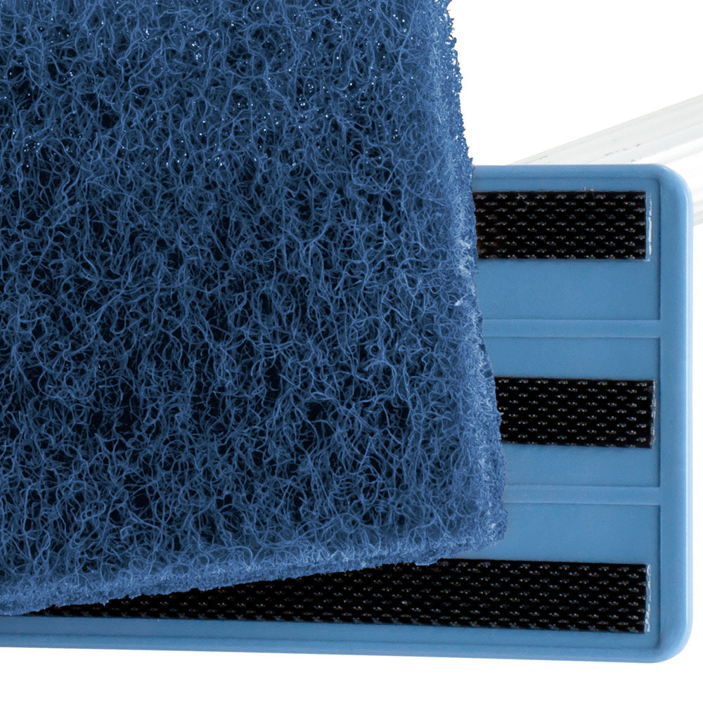 Medium-Duty Blue Multi-Purpose Scouring Pad / Doodlebug Pad - 10" x 4.5" - (5/PK)