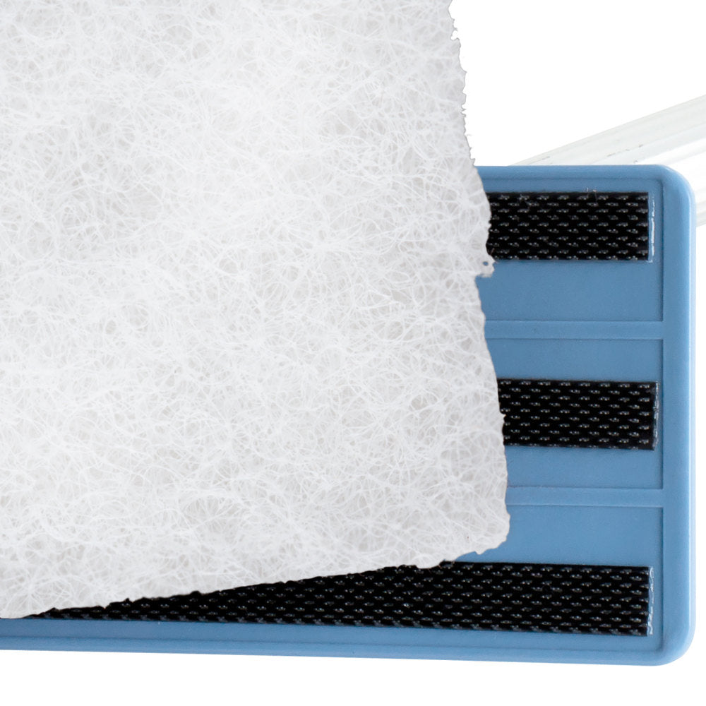 Light-Duty White Multi-Purpose Scouring Pad / Doodlebug Pad - 10" x 4.5" - (5/PK)