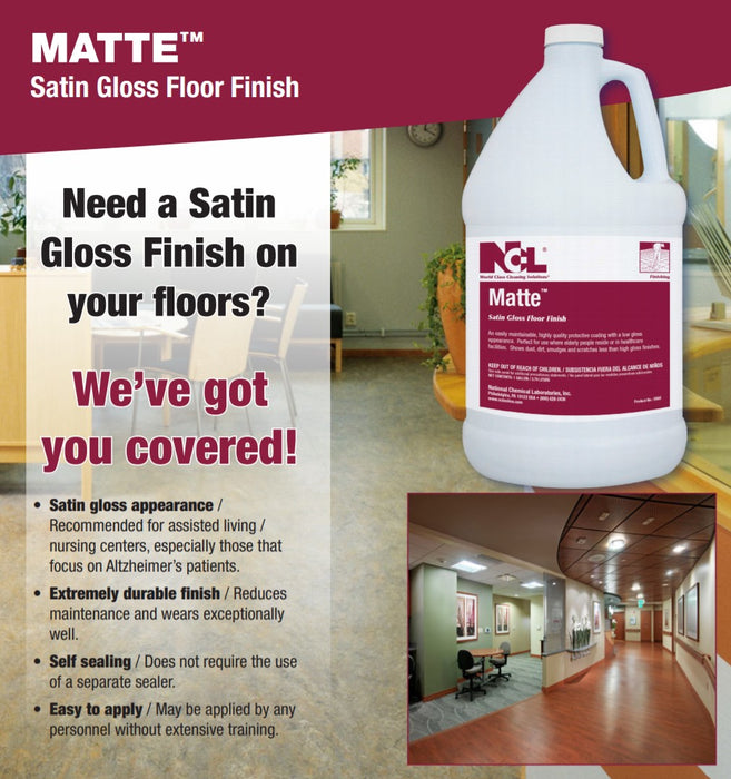 Matte Satin Gloss Floor Finish - (1 GAL)