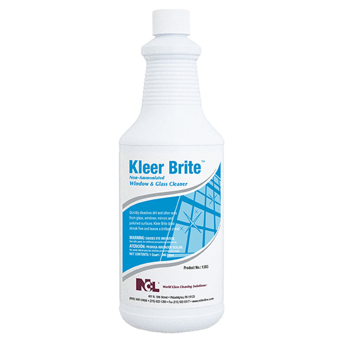 Kleer Brite Non-Ammoniated Window & Glass Cleaner - (1 QT)