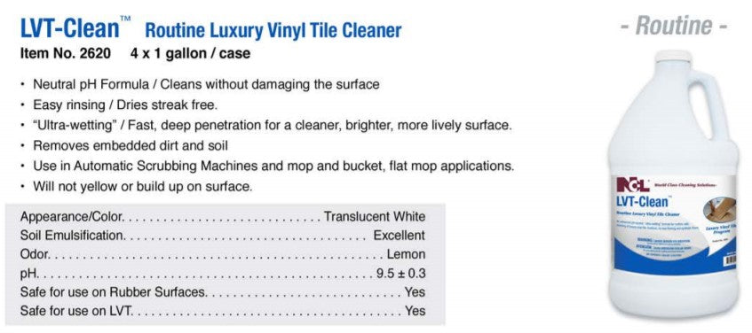 LVT-Clean Routine Luxury Vinyl Tile Cleaner - (1 GAL)